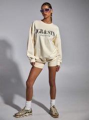 JGR & STN Mode Sweatshirt Ivory