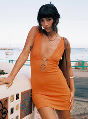 Steward Mini Dress Orange