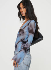 Mallawa Long Sleeve Top Blue