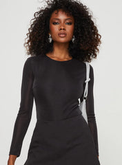 Knighton Long Sleeve Bodysuit Black