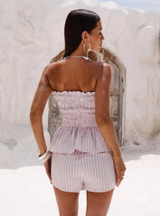 Saskea Strapless Top Pink
