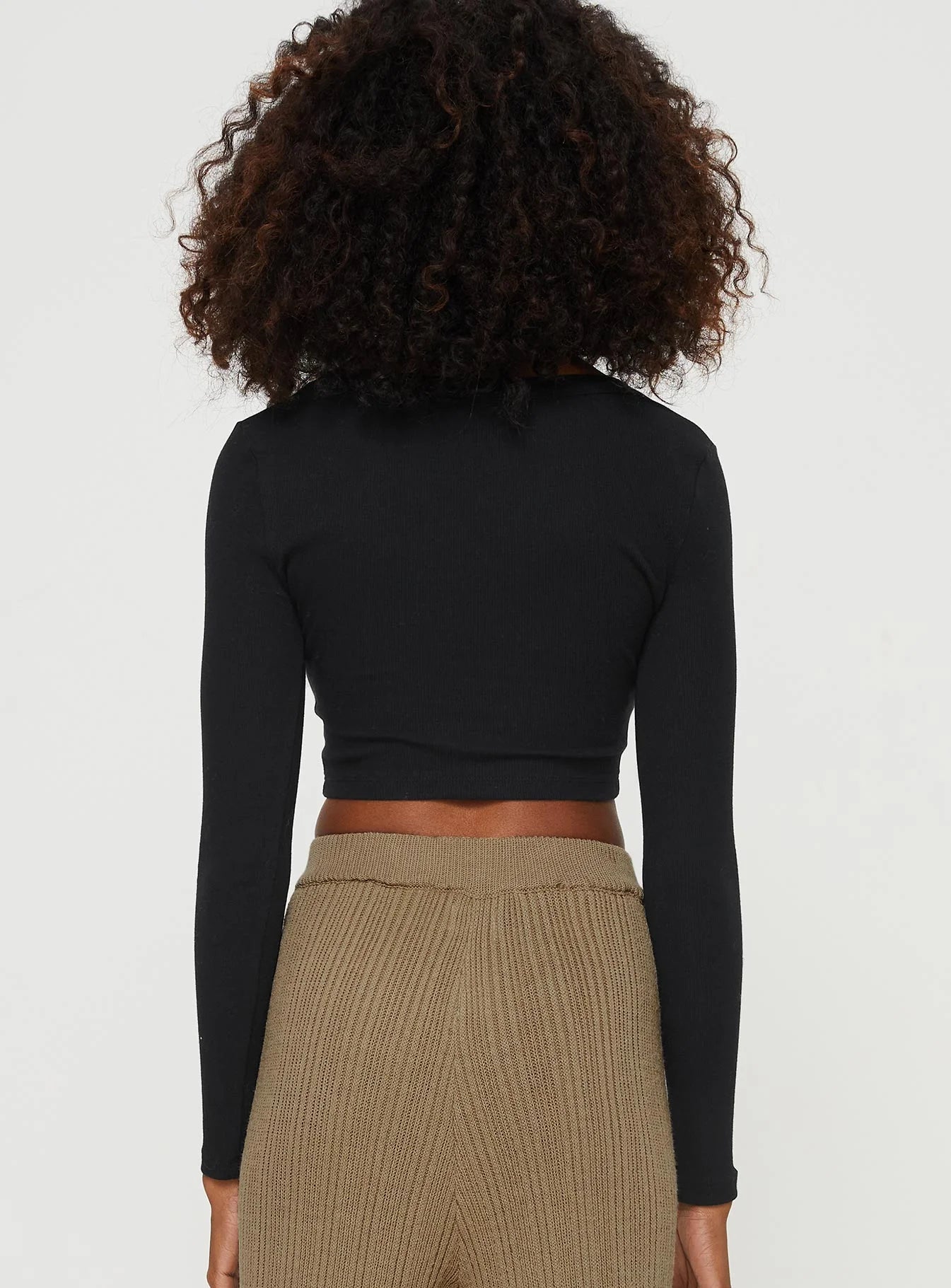 Laurina Long Sleeve Top Black