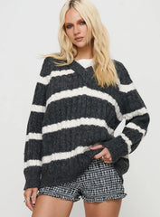 Percivill Knit Sweater Grey Cream