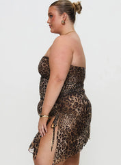 Donelli Mini Dress Leopard Curve