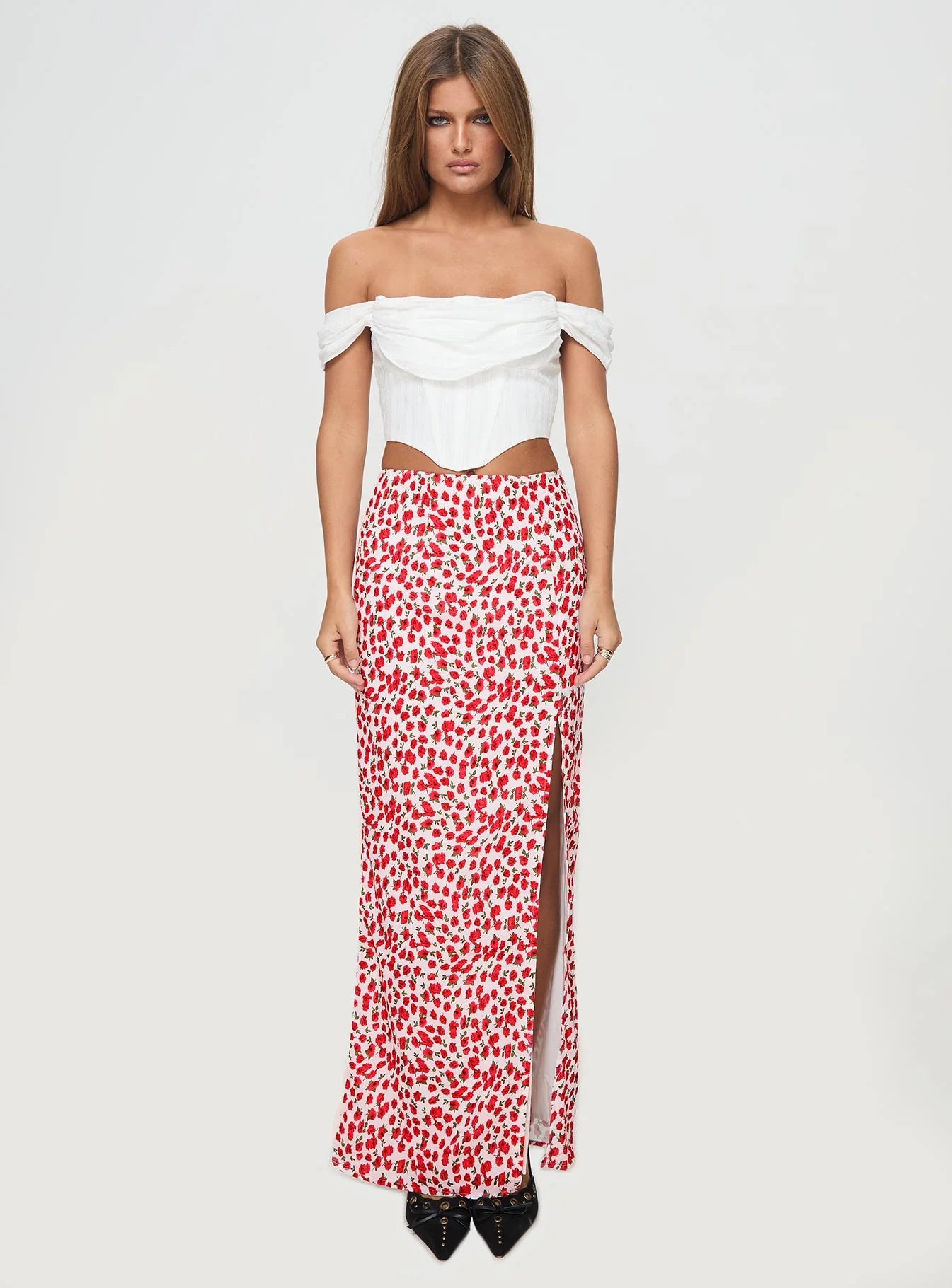 Bows & Bells Top White