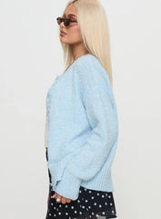 Coronado Boucle Knit Cardigan Blue