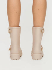 Senorita Rubber Boots Cream