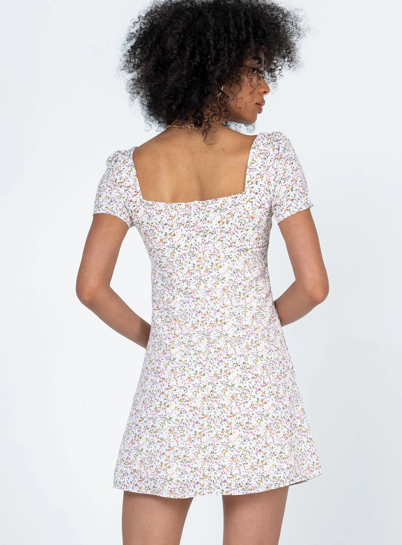 Hastings Mini Dress White Floral