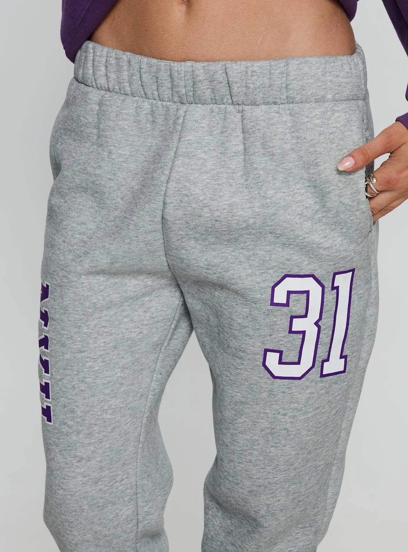 NYU Basic Sweatpants Heather Grey