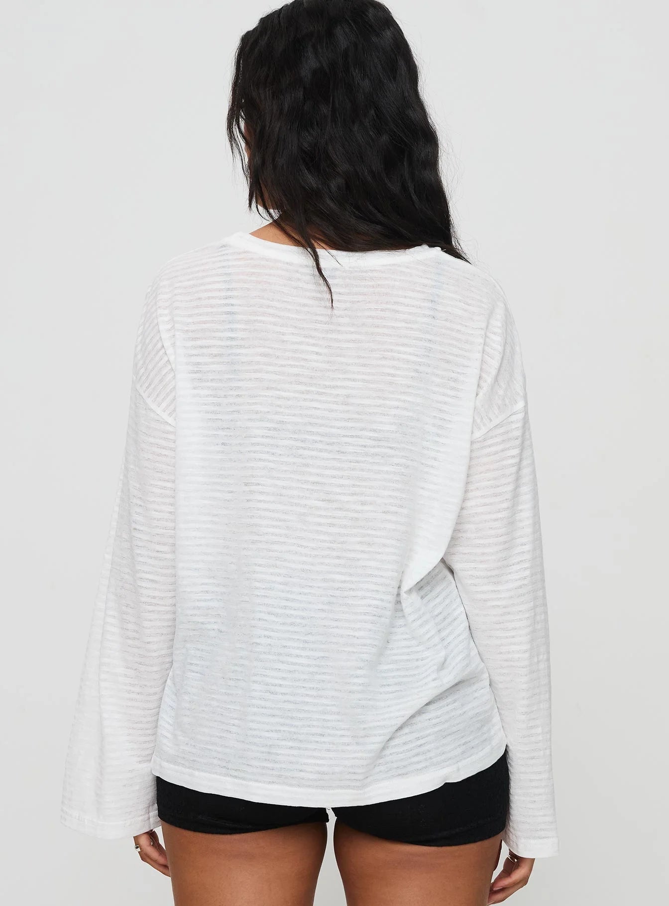 Veracruz Long Sleeve Top White