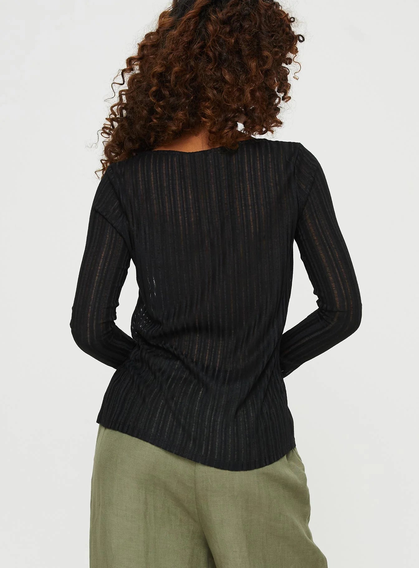 Hilder Long Sleeve Top Black