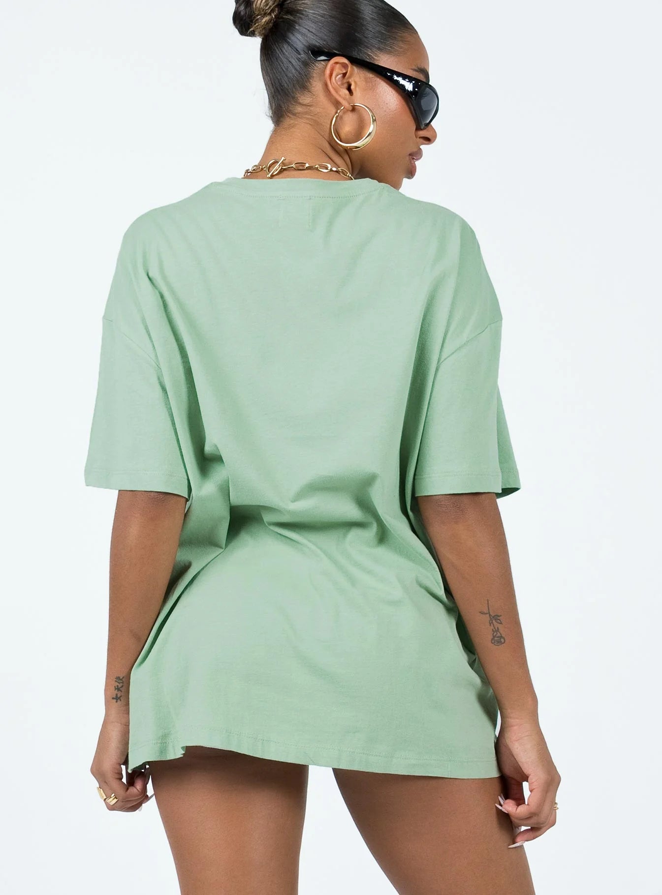 Take Care Oversized Tee Green
