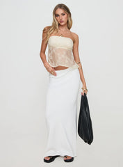 Quinnie Strapless Top Cream