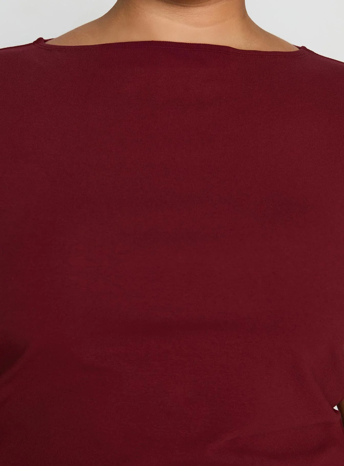 Zimmie Mini Dress Burgundy Curve