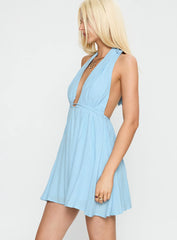 Saddler Mini Dress Blue
