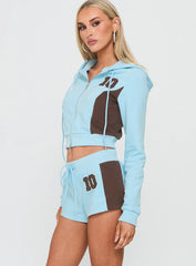 Notable Drawstring Micro Shorts Blue