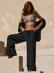 Zodiac Linen Blend Pants Black
