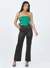 Armona Strapless Top Green