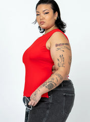 Uzo Top Red Curve