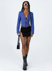 Lida Long Sleeve Top Blue