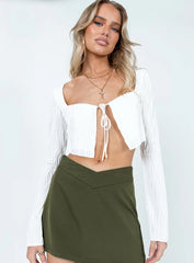 Jerico Long Sleeve Top White