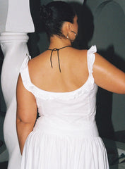 Isadoria Frill Top White Curve