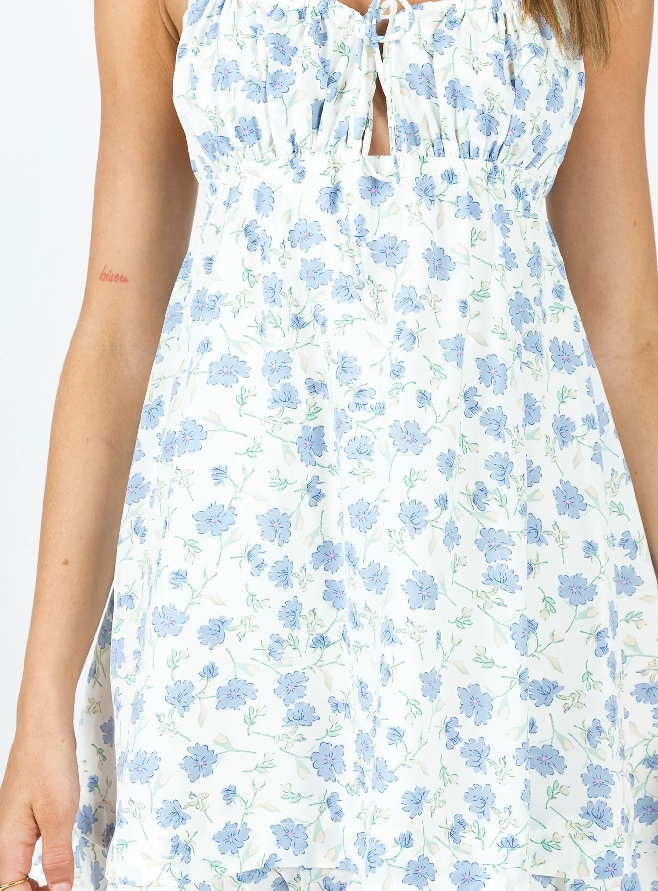 Empress Of Love Mini Dress Blue Floral