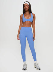 Pulse Full Length Active Tights Blue