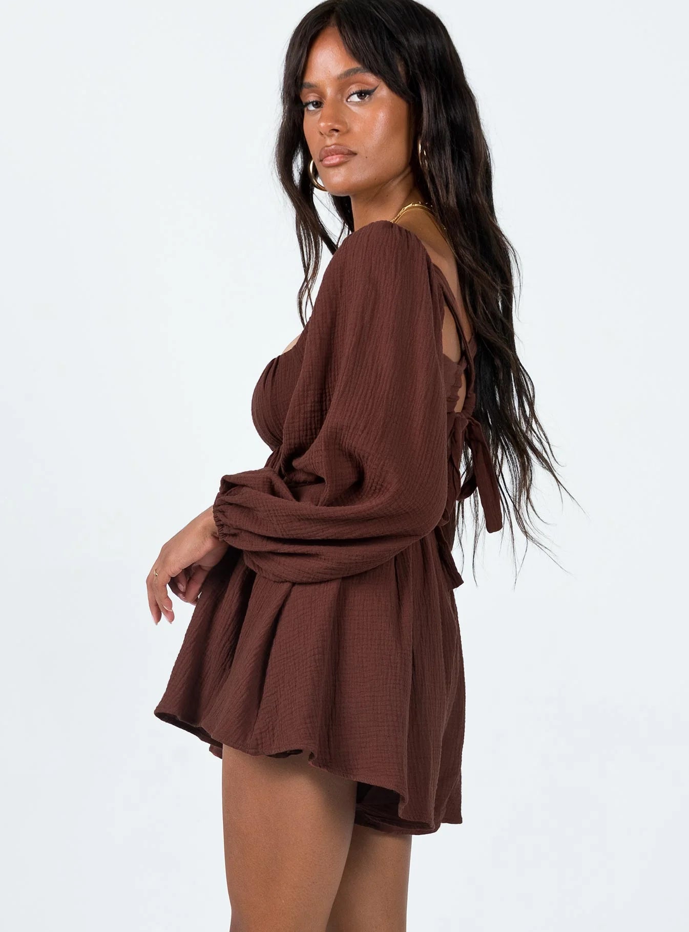 Beck Romper Brown