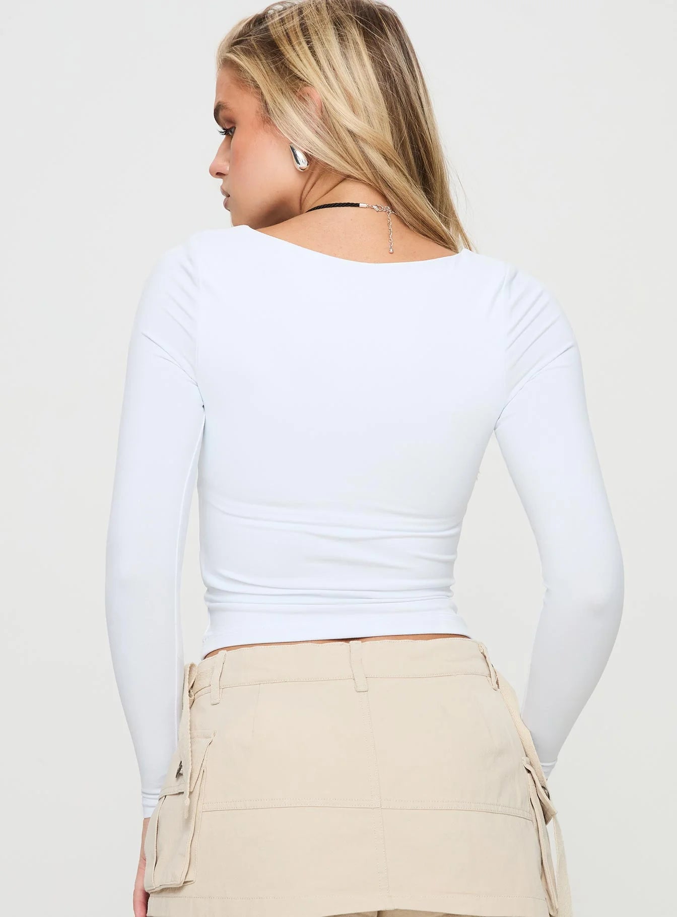 Selenie Long Sleeve Top Ice