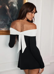 Distractions Off The Shoulder Mini Dress Multi