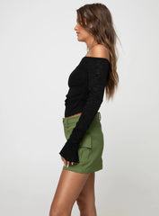 Yesenia Cargo Skort Olive