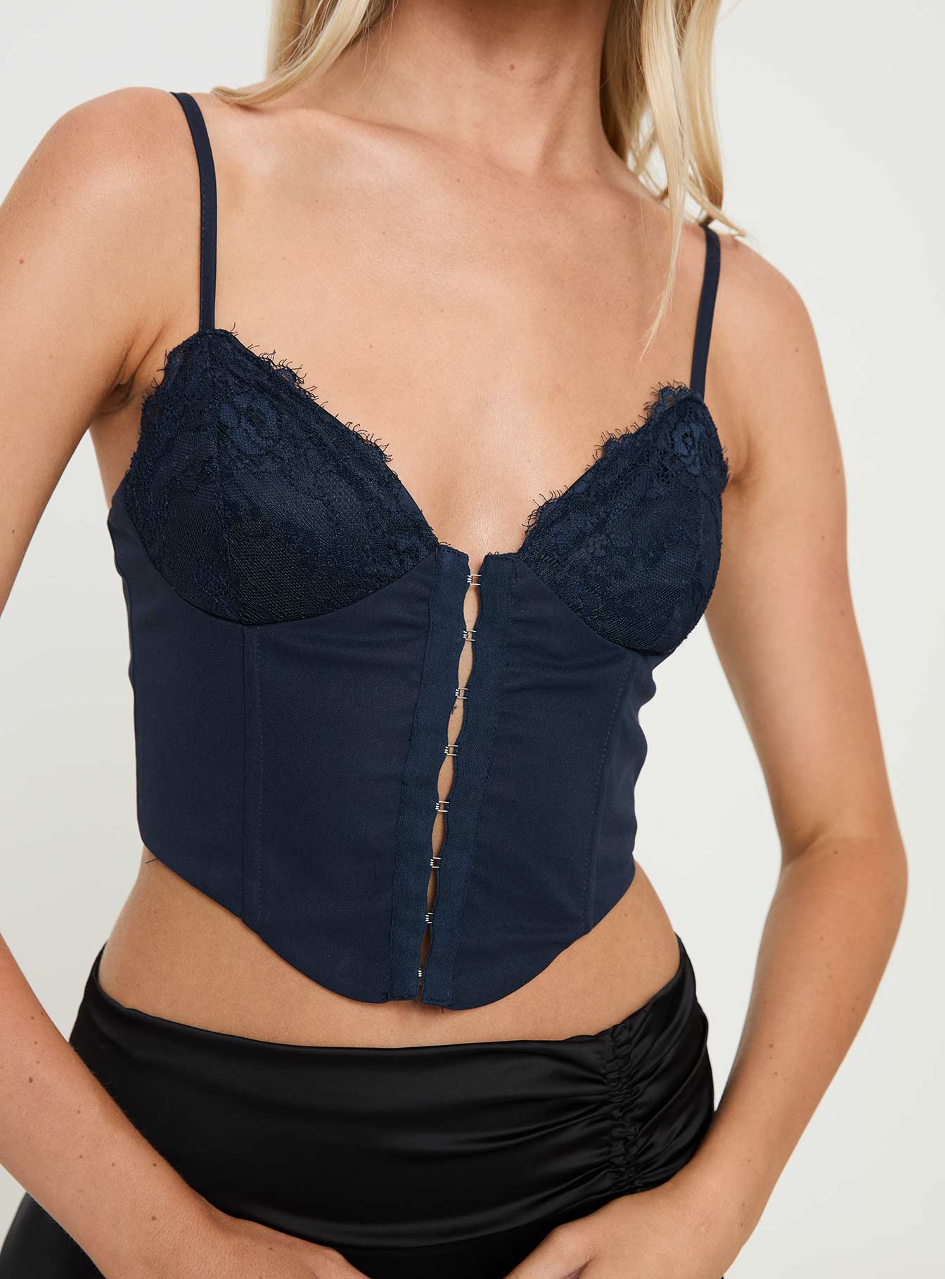 Palisade Corset Top Navy