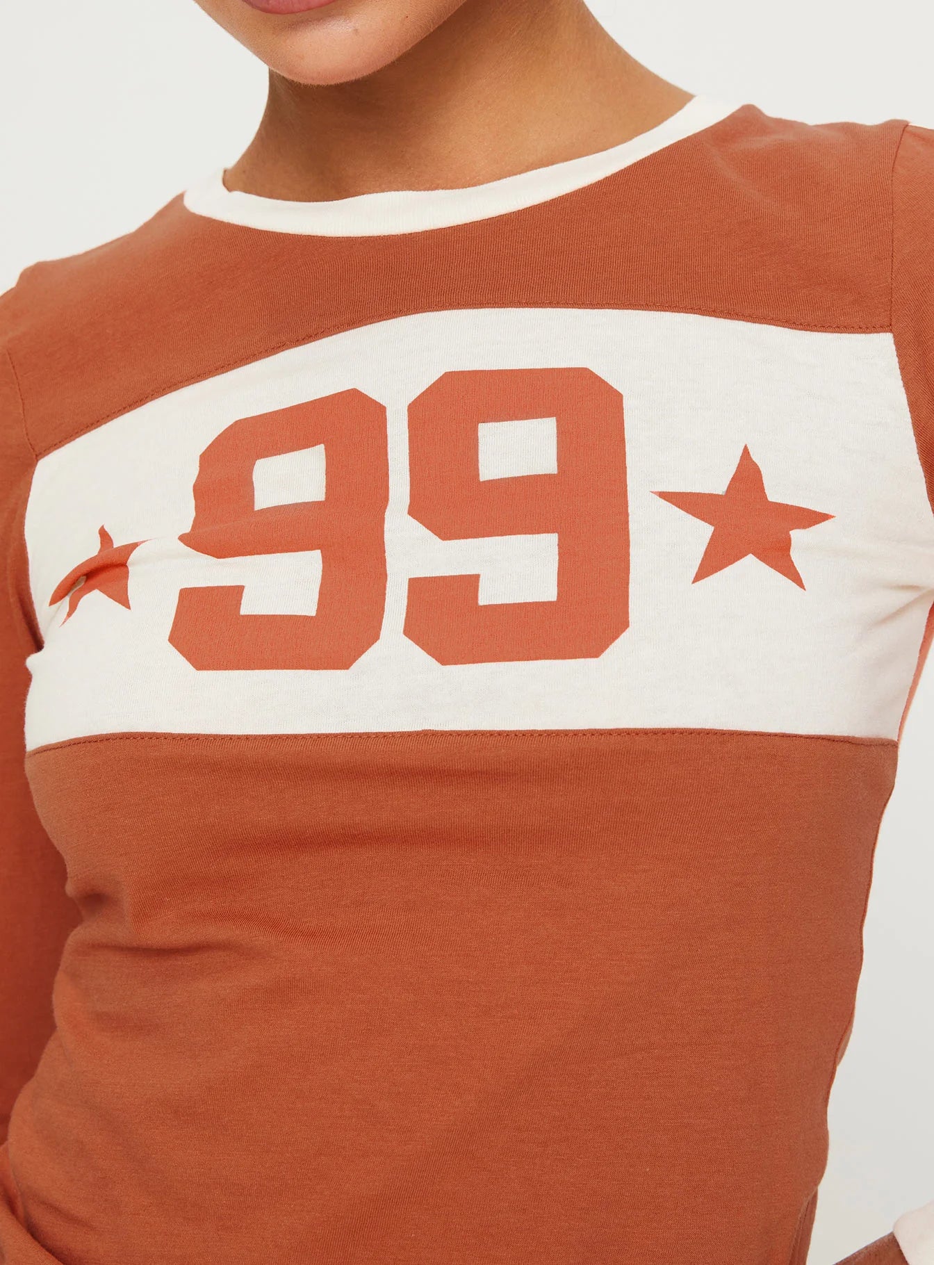 99 Roa Long Sleeve Top Orange