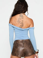 Dusky Long Sleeve Top Blue