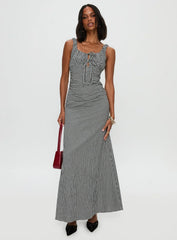 Roundtrip Maxi Dress Black White