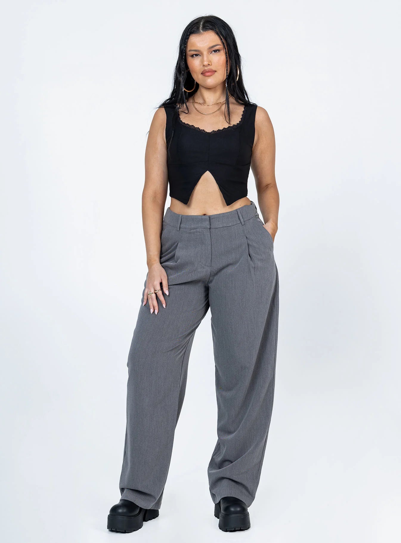 Auburn Top Black