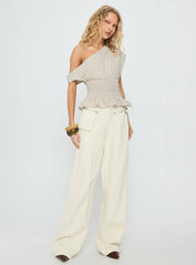 Syrena Off The Shoulder Top Natural