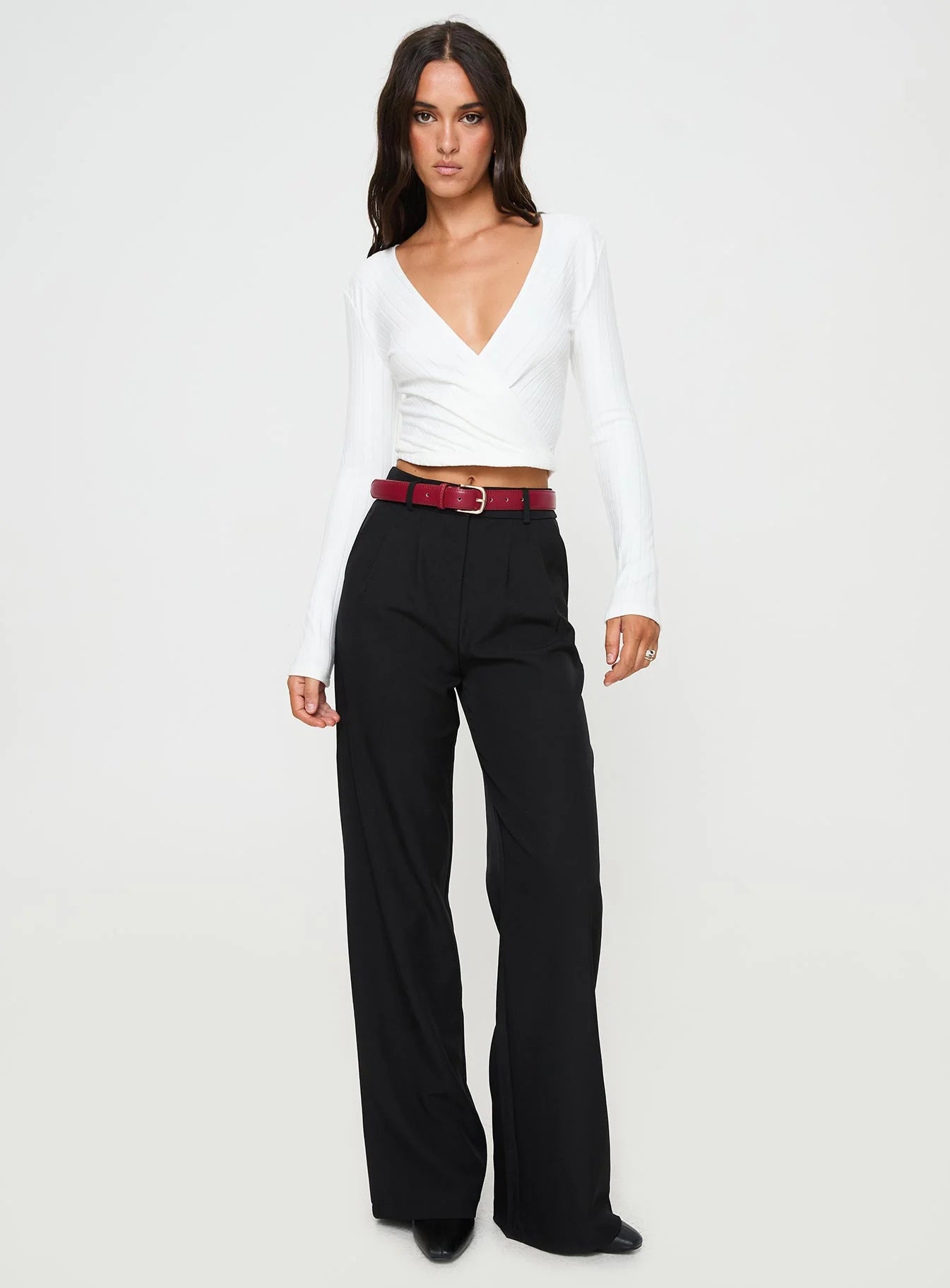 Cushien Long Sleeve Top White