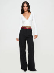 Cushien Long Sleeve Top White