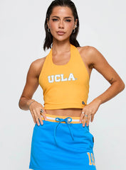 UCLA Tailgate Halter Top Gold