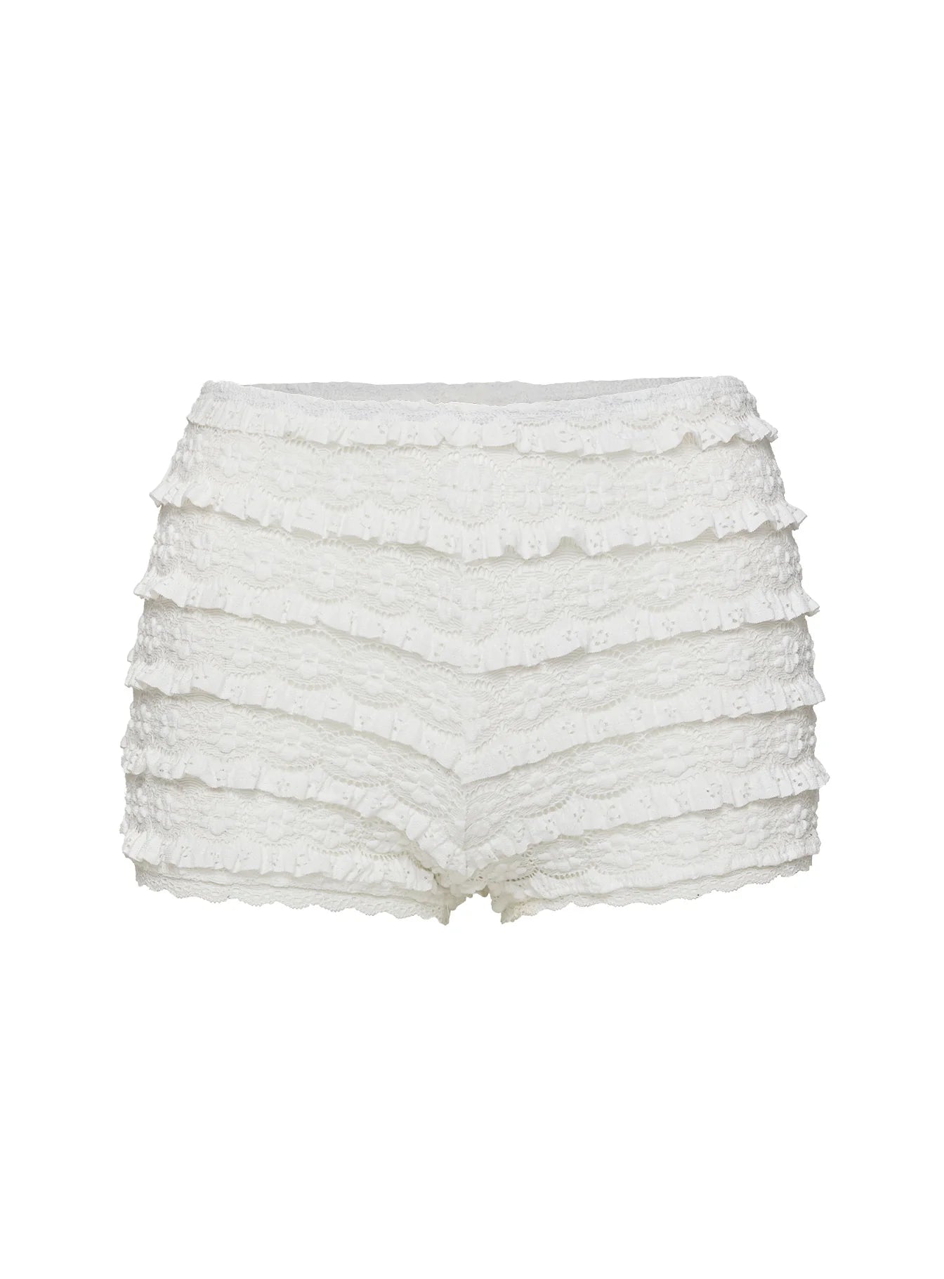 Angelis Lace Shorts White