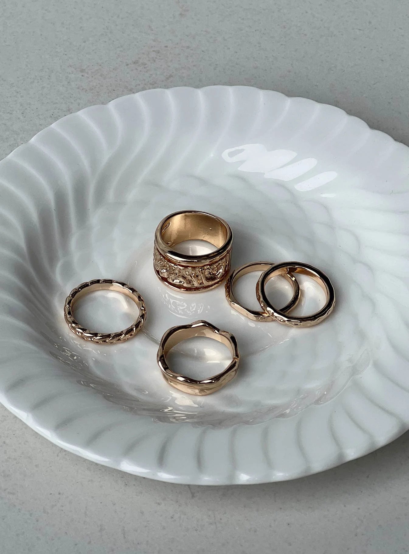 Isabel Ring Pack Gold