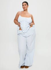Cassini Set Blue Stripe Curve