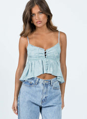 Pria Top Blue