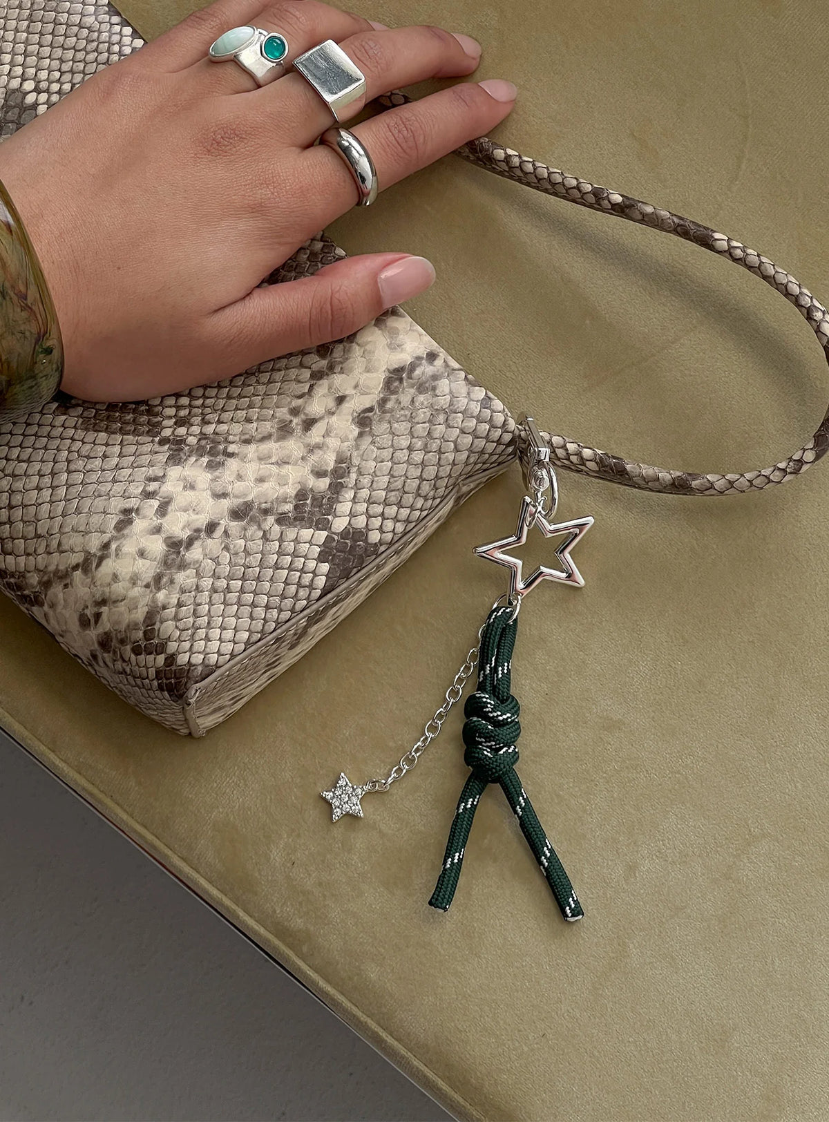 What A Star Keychain Silver