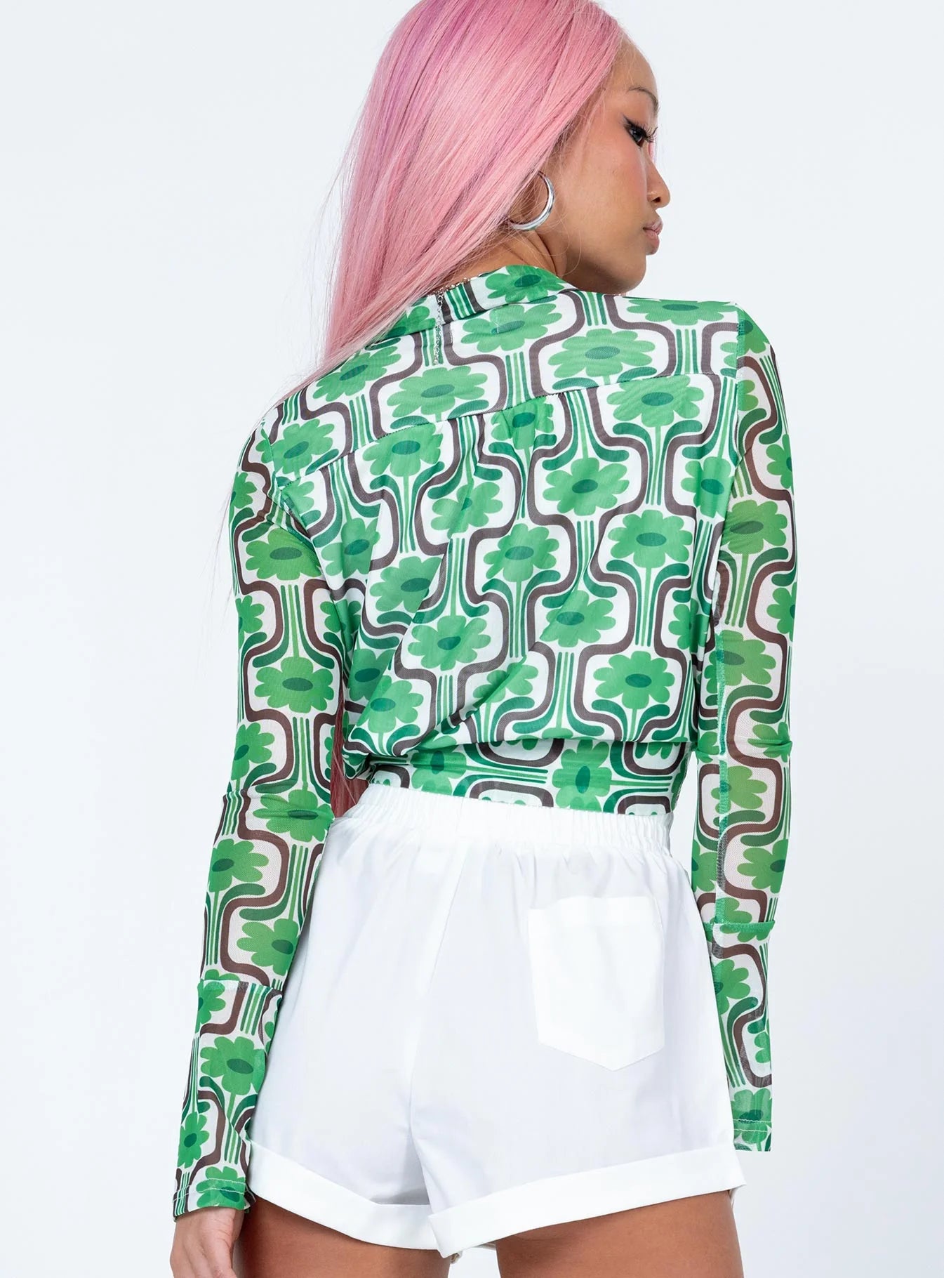 Rosabella Long Sleeve Top Green