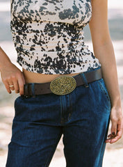 Independence Western Belt Brown / Gold