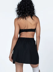 Alina Strapless Mini Dress Black