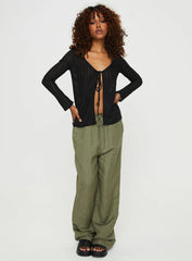 Hilder Long Sleeve Top Black